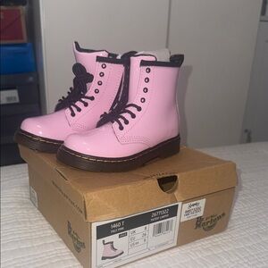 Dr. Martens Pale Pink Combat Boots Toddler